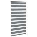 vidaXL Store zèbre gris foncé largeur du tissu 75 9 cm polyester