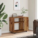 vidaXL Table d'appoint vieux bois 70x35x55 cm bois d'ingénierie