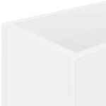 vidaXL Porte-parapluie Blanc 40 x 20 x 55 5 cm Bois d'ingénierie