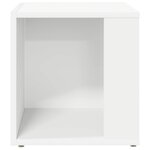 vidaXL Table d'appoint Blanc 33x33x34 5 cm Aggloméré