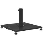 vidaXL Socles de parasol d'extérieur Noir 45 x 45 x 31 cm Acier