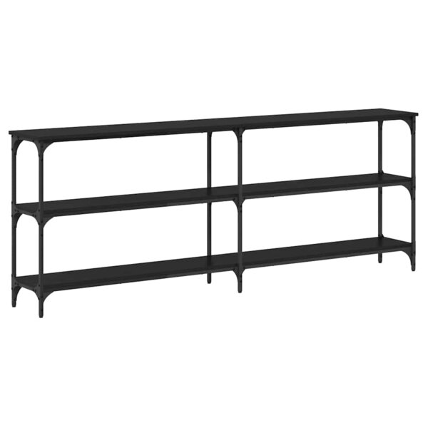 vidaXL Table console Chêne noir 200 x 29 x 75 cm