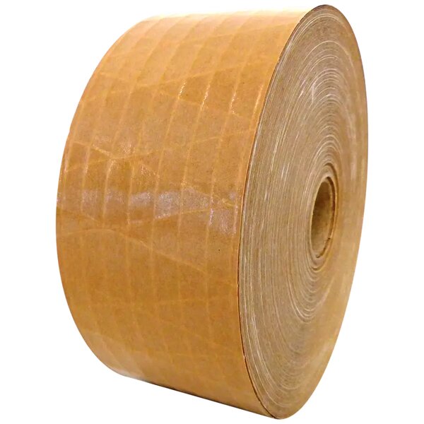 Ruban adhésif kraft gommé armé – carton de 12 rouleaux 70 mm x 150 m havane – Bulteau Systems