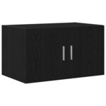 Cabinet mural vidaXL Noir Chêne 70x42 5x40 cm en bois d'ingénierie