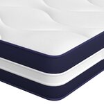 vidaXL Matelas à ressorts ensachés dureté moyenne 140x190 cm