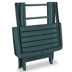 vidaXL Ensemble de bistro pliable 3 Pièces Plastique Vert