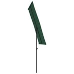 vidaXL Parasol de jardin avec mât en aluminium 180x110 cm vert