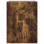 vidaXL Meuble TV mural Montage mural 2 Pièces Chêne fumé 30 x 31 x 40 cm