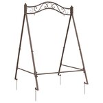 vidaXL Cadre de balançoire Marron ancien 113 x 121 5 x 168 cm Acier