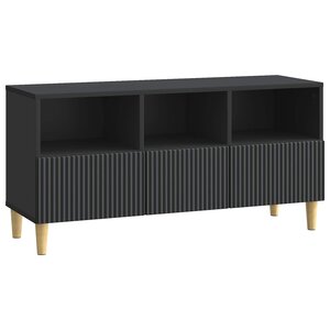 vidaXL Meuble TV 102 x 34 5 x 50 cm Noir Bois d'ingénierie