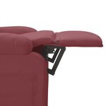 vidaXL Fauteuil inclinable Rouge bordeaux Tissu