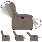 vidaXL Fauteuil inclinable Cappuccino Similicuir