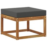 vidaXL Ensemble de canapés d'extérieur 6 pc Naturel et Anthracite
