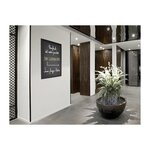 Tableau Ardoise UNIVERSAL Avec Cadre Bois 90 x 70 cm Noir SECURIT