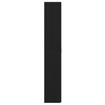 vidaXL Armoire de bureau en chêne noir 60 x 32 x 190 cm  faite en bois reconstitué.