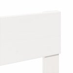 vidaXL Cadre de lit sans matelas blanc 120x190 cm bois de pin massif