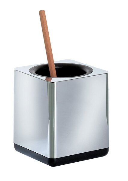 Pot à crayons I-Line ABS Diam 7 9 x H9 5 cm Chromé HAN