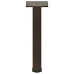 vidaXL Pieds de table basse 4 pièces Acier naturel 30-32 cm Acier
