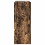 vidaXL Buffet Chêne fumé 116 x 30 x 75 cm Bois d'ingénierie