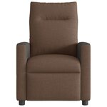 vidaXL Fauteuil inclinable électrique Marron Tissu