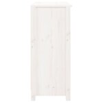 vidaXL Buffet blanc 70x35x80 cm bois massif de pin