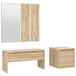 vidaXL Ensemble de meubles de couloir Chêne sonoma Bois d'ingénierie