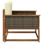 vidaXL Sofa de milieu extérieur Bois d'Acacia Massif Naturel