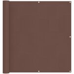 vidaXL Écran de balcon 110 x 300 cm Tissu Oxford Rectangulaire Marron