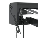 vidaXL Auvent rétractable anthracite et blanc 5x3 m tissu et aluminium
