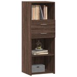 vidaXL Buffet haut chêne marron 45x42 5x124 cm bois d'ingénierie