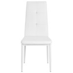 vidaXL Chaises à manger lot de 6 blanc similicuir