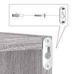 vidaXL Étagères cube murales 6 Pièces sonoma gris 30x15x30 cm