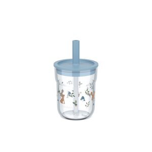 Mepal 108023065408 - Verre enfant Mio 250 ml avec paille - Forest Friends