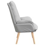 vidaXL fauteuil Gris nuage 69 x 74 x 93 cm Tissu Sherpa