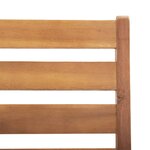 vidaXL Ensemble à manger de jardin 6 Pièces Bois d'acacia solide