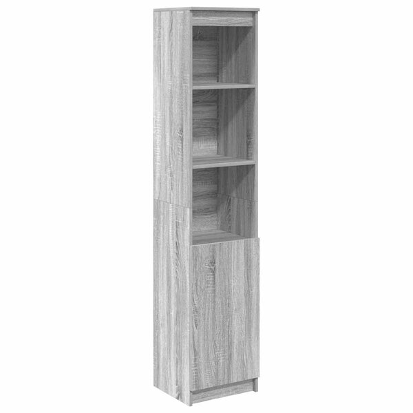 VidaXL Buffet sonoma gris 37 5x35x180 cm bois d'ingénierie