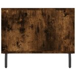 vidaXL Table basse chêne fumé 90x50x40 cm bois d'ingénierie