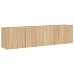 vidaXL Meubles TV muraux 2 Pièces chêne sonoma 80x30x41 cm