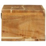 VidaXL Meuble TV mural 80x30x19 cm bois massif d'acacia