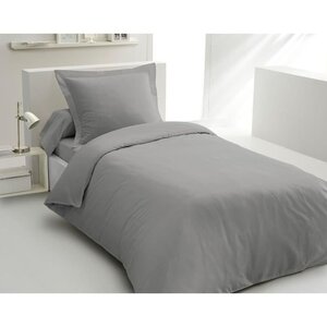 PARURE DE COUETTE - 140 x 200 cm - Gris CLAIR