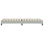 vidaXL Sommier à lattes de lit sans matelas gris clair 90x220 cm
