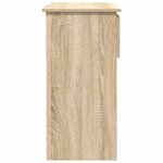 vidaXL Table console avec tiroirs chêne sonoma 85 5x38 5x74 5 cm