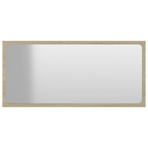 vidaXL Miroir de salle de bain Chêne sonoma 80x1 5x37 cm Aggloméré