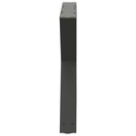 vidaXL Pieds de table basse 2 pièces Anthracite 60 x (42-43 3) cm Acier