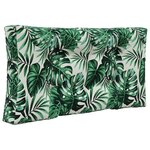 vidaXL Coussin de canapé d'extérieur 3 Pièces Motif feuille Polyester