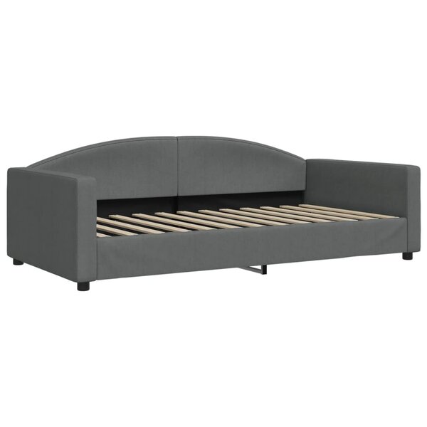 vidaXL Lit de repos gris foncé 100x200 cm tissu