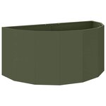 vidaXL Jardinière Vert olive 120 x 60 x 50 cm Acier