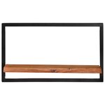 vidaXL Étagères murales 2 Pièces 60x25x35 cm Bois d'acacia et acier
