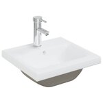 vidaXL Ensemble de meubles de salle de bain 4 Pièces gris béton