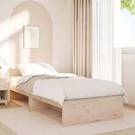 vidaXL Lit de jour sans matelas 80x200 cm bois de pin massif